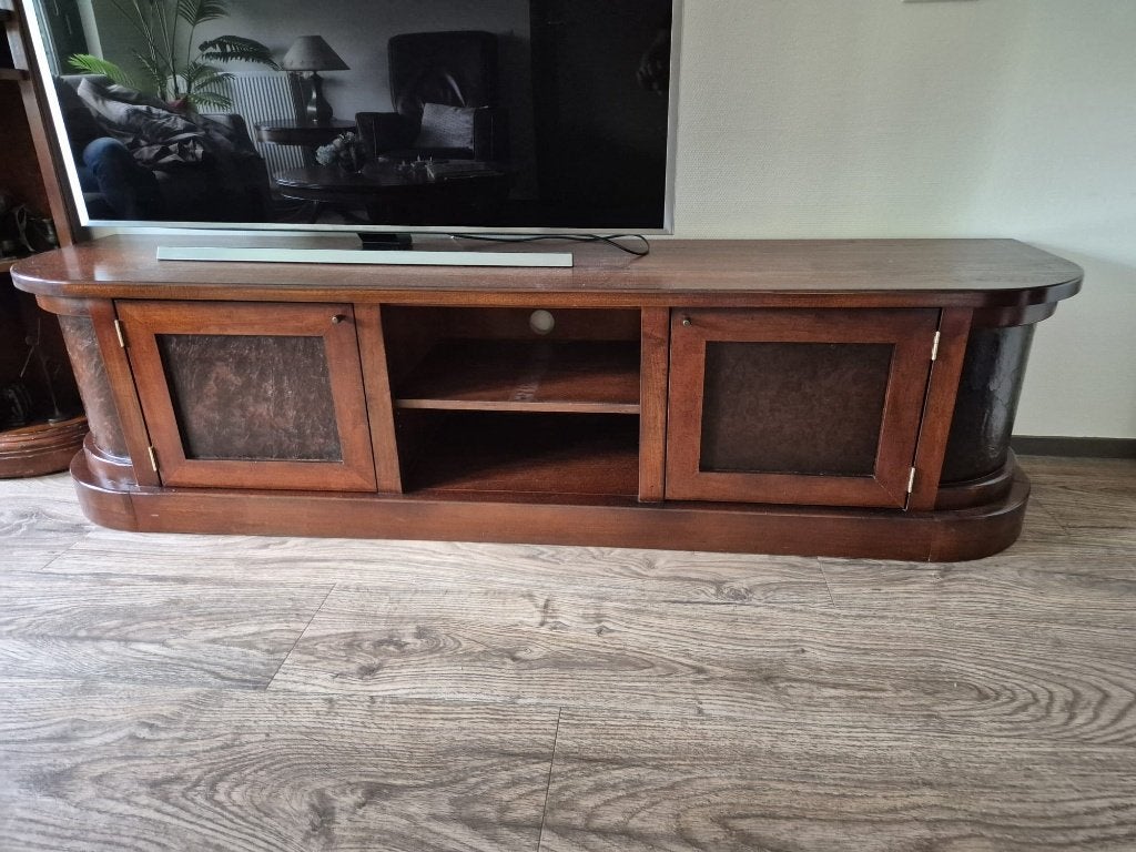 Wortelnoten TV-kast dressoir, Ophalen, Overige materialen, Klassiek/ wortelnoten, 150 tot 200 cm