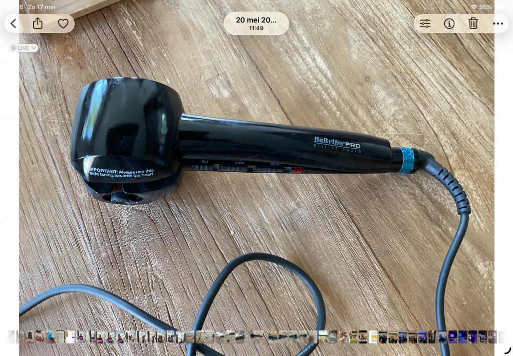 Krultang Babyliss automatsch, Sieraden, Tassen en Uiterlijk, Uiterlijk | Haarverzorging, Ophalen of Verzenden, Zo goed als nieuw