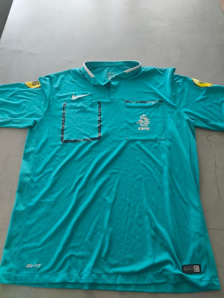 KNVB Scheidsrechter Shirt Korte Mouwen Zwart XL, Maat XL, Ophalen of Verzenden, Gebruikt, Shirt