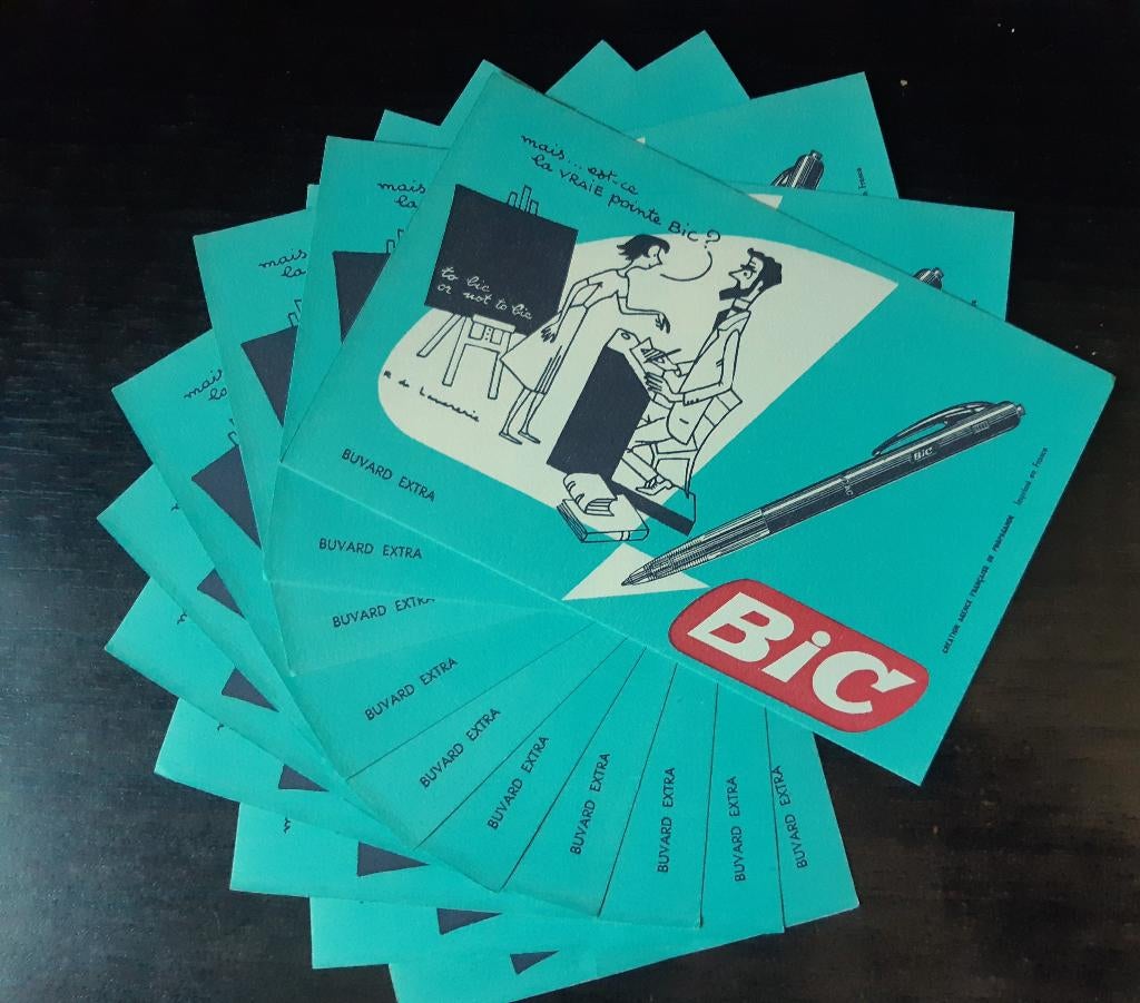 10 Vloeibladen voor BiC pennen, Gebruikt, Verzenden, Rechthoekig Liggend, A1 t/m A3