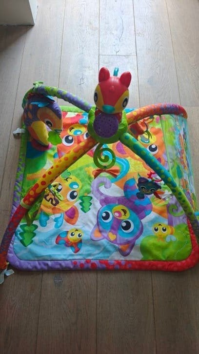 Speelmat met beeld, geluid en afneembare buiktrainer, Ophalen, Gebruikt, Babygym, Met licht
