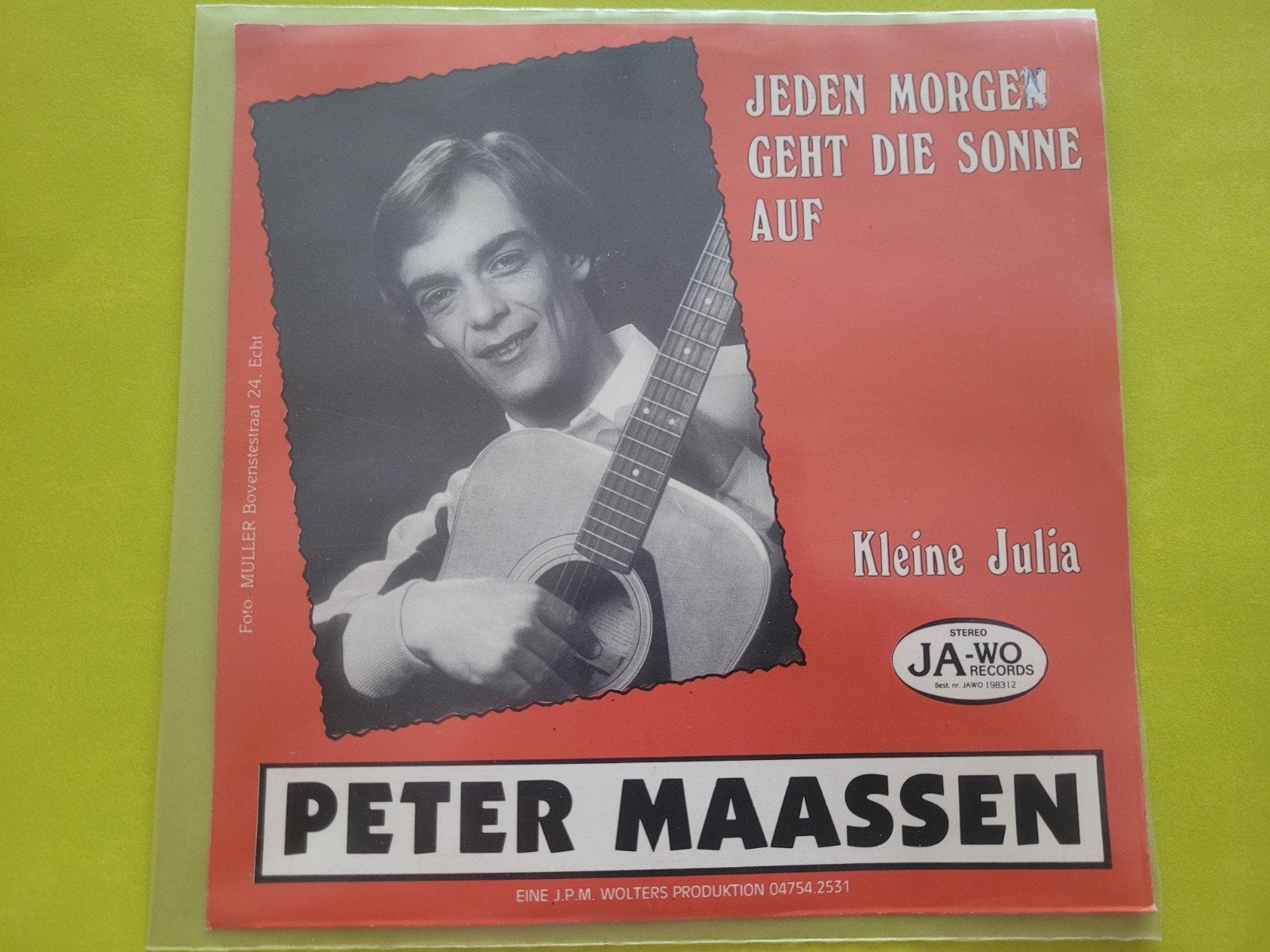 Peter Maassen - Jeden morgen geht die sonne auf-Kleine Julia, Ophalen, Zo goed als nieuw, Overige formaten, Levenslied of Smartlap