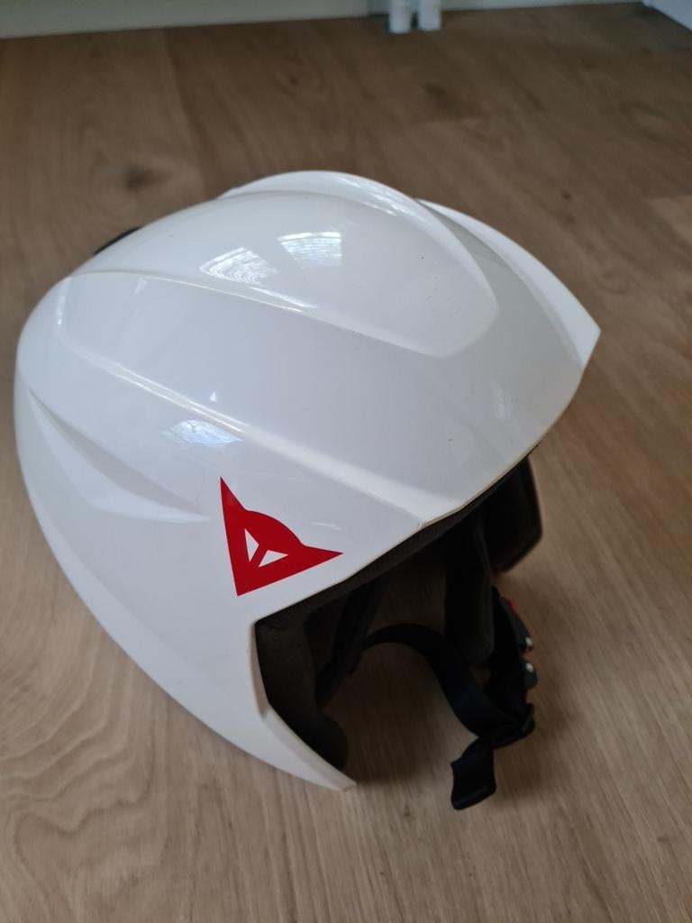 Skihelm kind 54JM 5-8 jaar wit, Overige typen, Zo goed als nieuw, Minder dan 100 cm, Ophalen