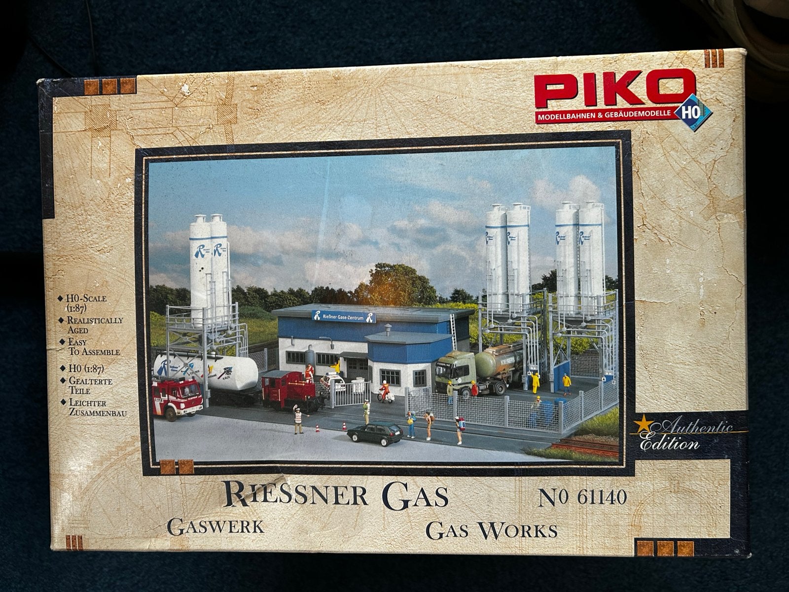 Zeldzame Piko H0 Gaswerk Riessner Gas Works No 61140 Bouwp., Ophalen of Verzenden, Nieuw, Brug, Tunnel of Gebouw, Piko