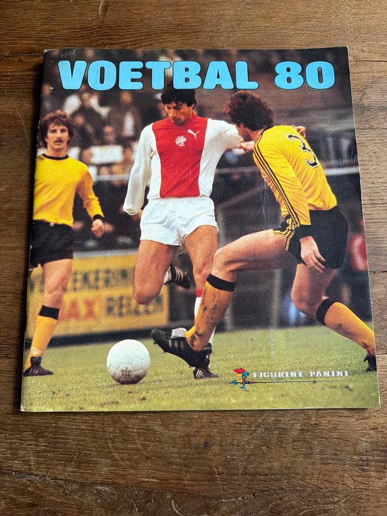 Panini Voetbal 80 Album - incompleet met Gullit bij Haarlem, Ophalen of Verzenden, Gebruikt, Stickers en Plaatjes