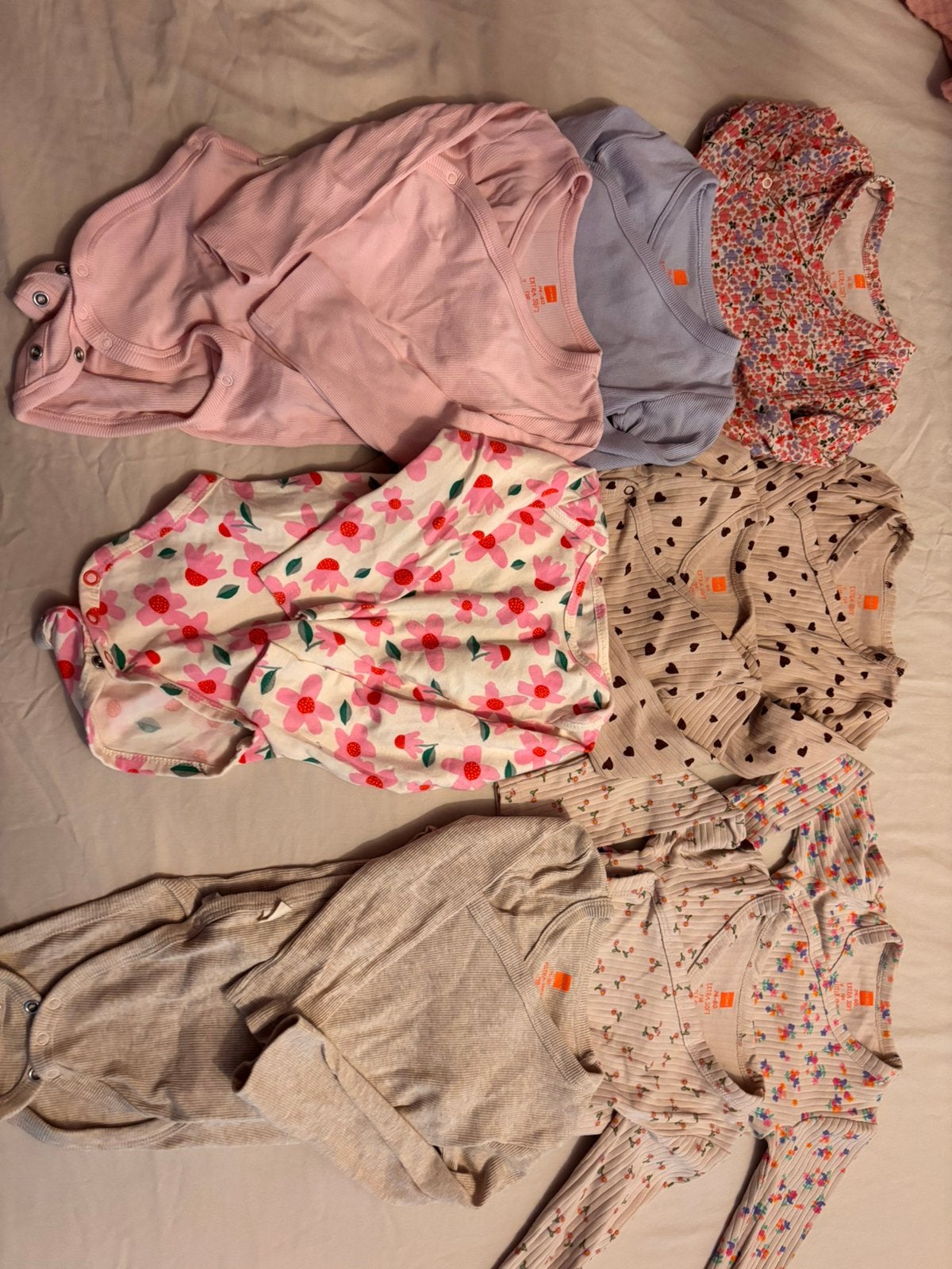 9x meegroei overslag rompers hema 74/80, Kinderen en Baby's, Ophalen of Verzenden, Zo goed als nieuw, Maat 74