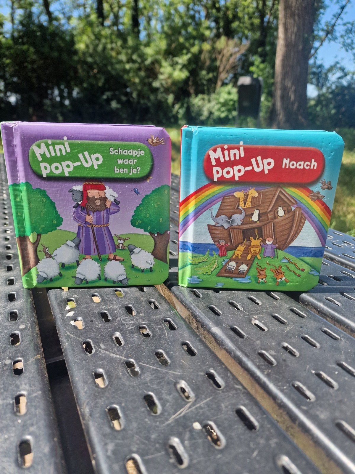 2x Mini Pop-Up Bijbelboekjes – Noach & Schaapje, Boeken, Kinderboeken | Baby's en Peuters, Ophalen of Verzenden