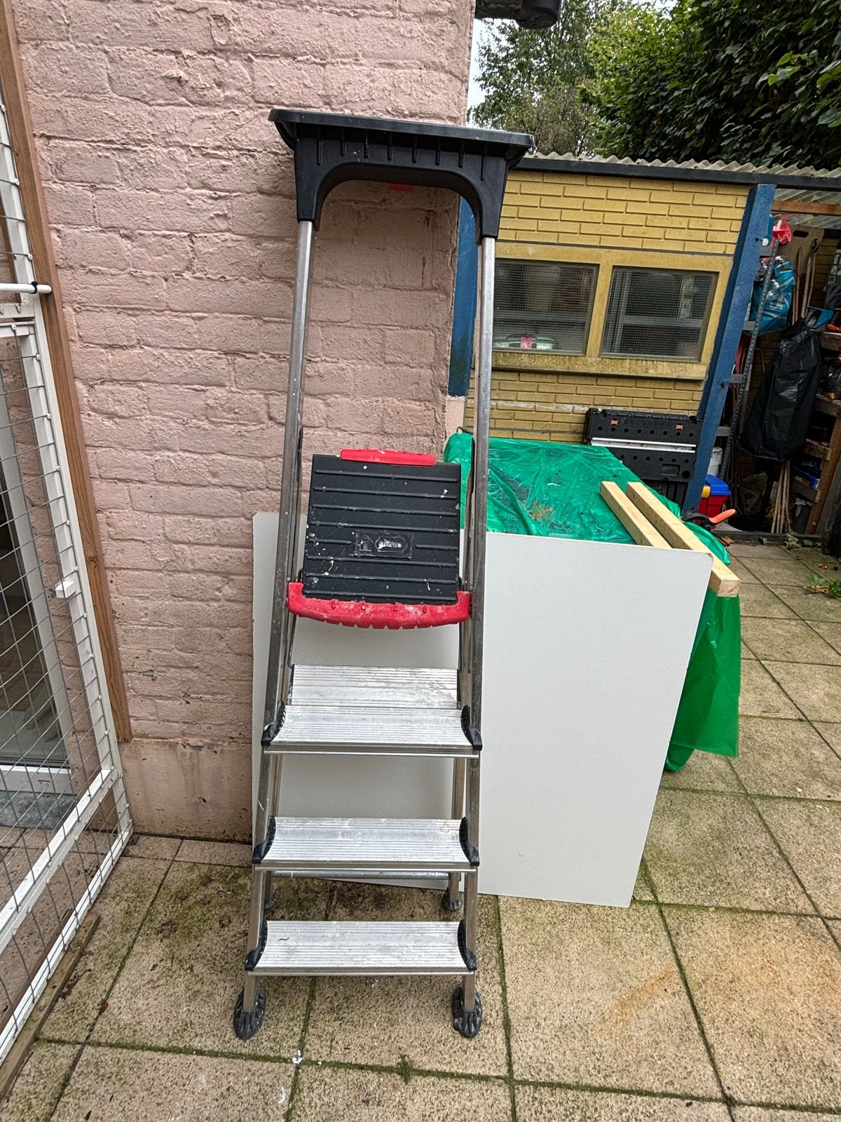 Altrex Double Decker huishoudtrap - 1.65m , 1 x 4, Ophalen, Gebruikt, Trap, Opvouwbaar of Inschuifbaar