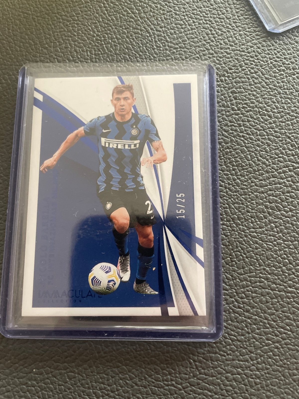 Nicolo Barella Inter Milan Panini Immaculate Collection, Ophalen of Verzenden, Zo goed als nieuw, Buitenlandse clubs, Spelerskaart
