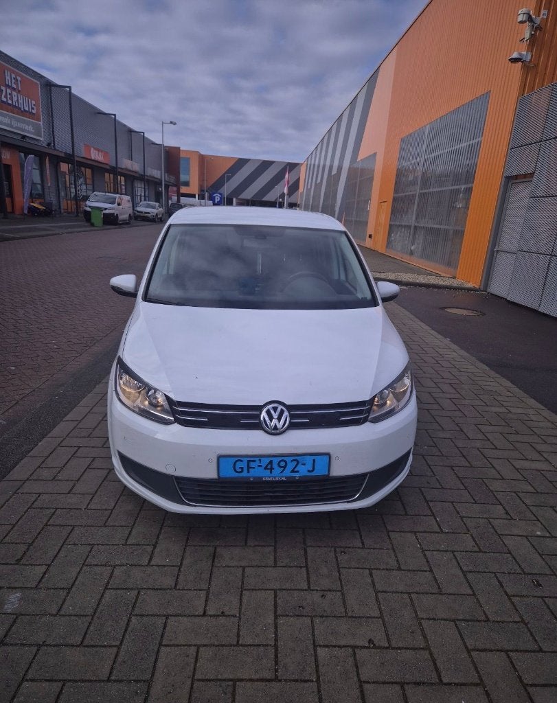 Volkswagen Touran 2.0 TDI 103KW Dsg6 Cross 2015 Wit TAXI, Euro 5, Stof, 1503 kg, Zwart