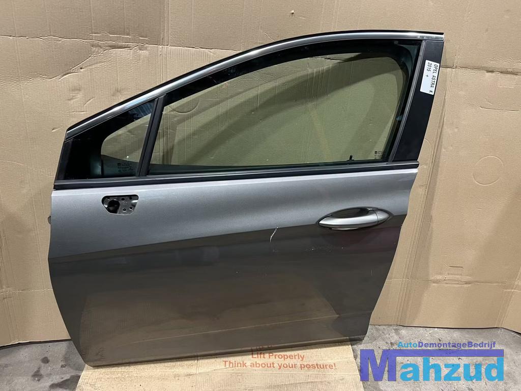OPEL ASTRA K hatchback Grijs Links voor deur portier 2015-20, Gebruikt, Deur, Opel Automobile GmbH, Ophalen of Verzenden