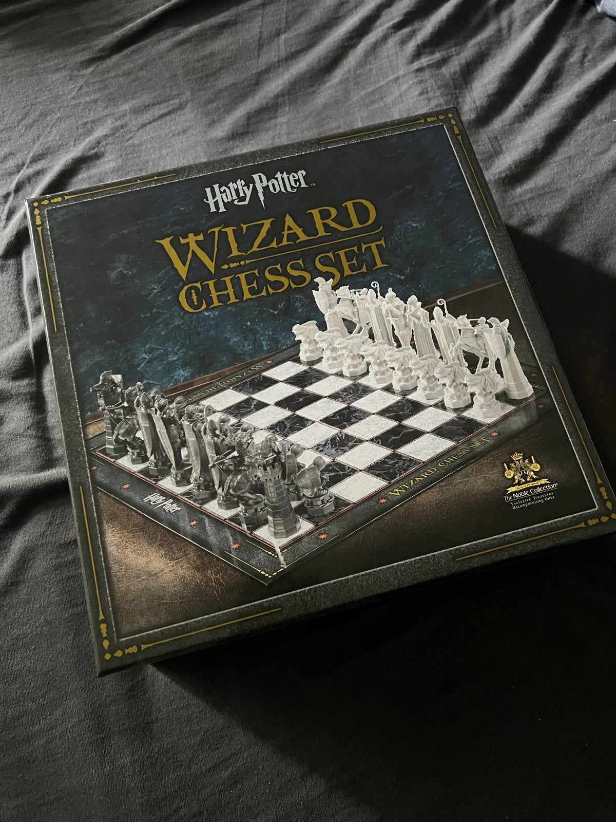 Harry Potter Wizard Chess Set, Een of twee spelers, Ophalen of Verzenden, Zo goed als nieuw