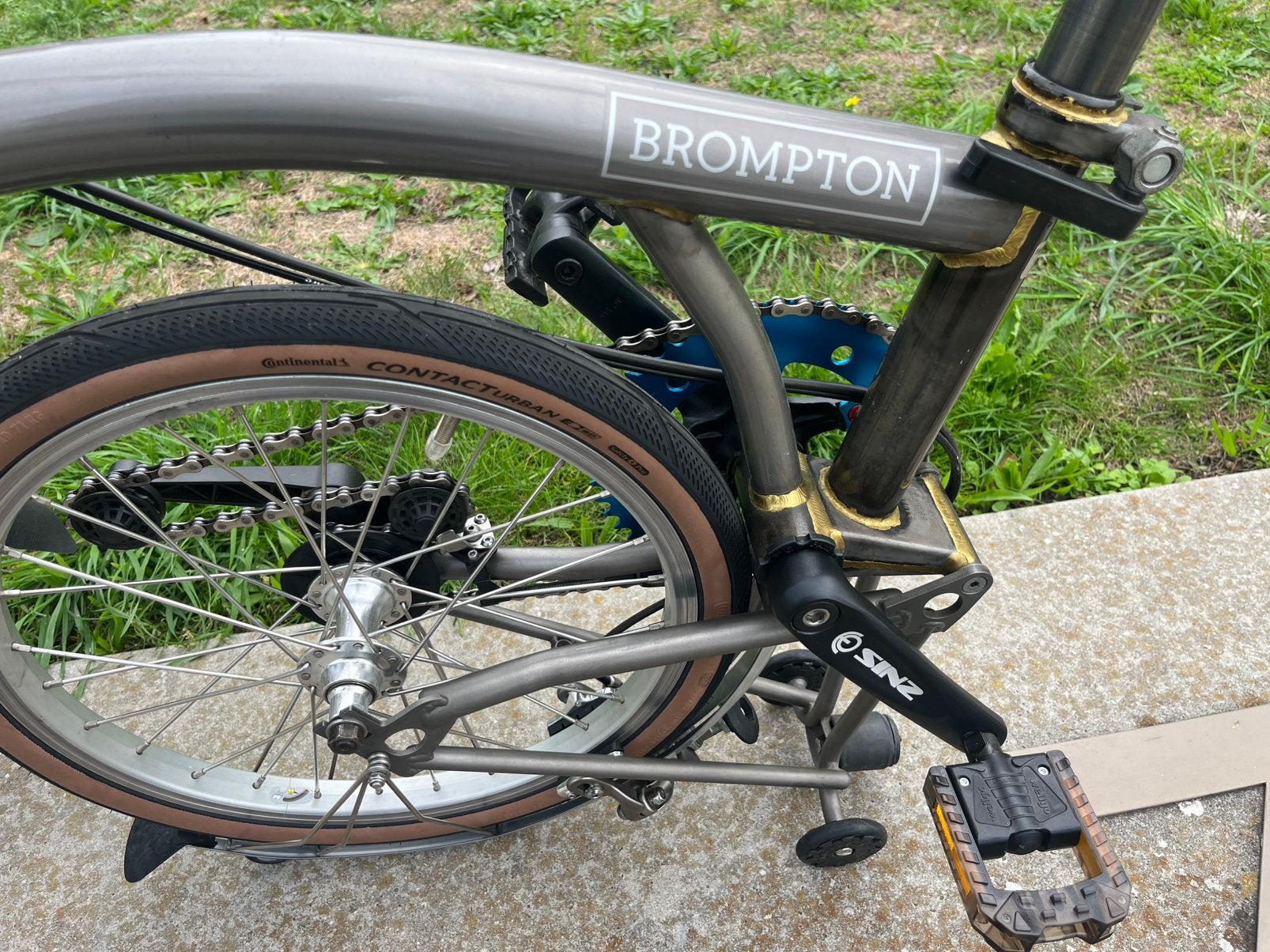 Foto 6 van Titanium Brompton S2L-X 9,4 KG Customised voor klein persoon