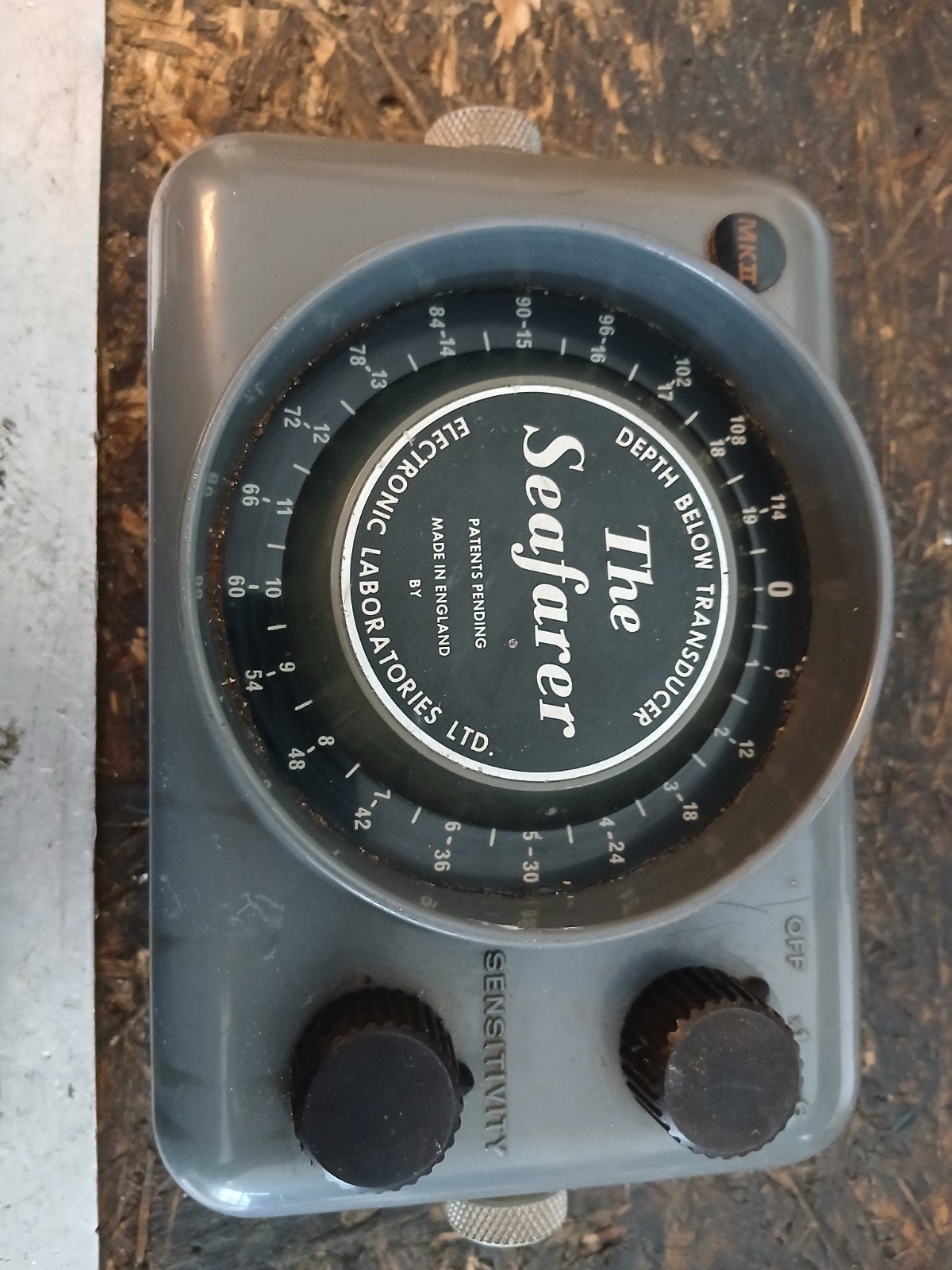 Seafarer MKII mechanische dieptemeter (Echometer) 1970, Ophalen of Verzenden