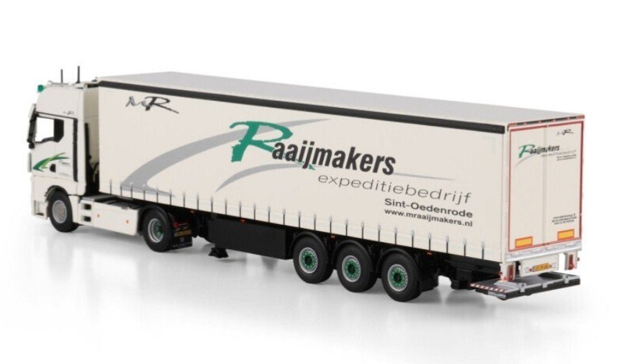 WSI MAN TGX 4X2 + GORDIJNTRAILER RAAIJMAKERS, ., Nieuw, Ophalen of Verzenden, Bus of Vrachtwagen