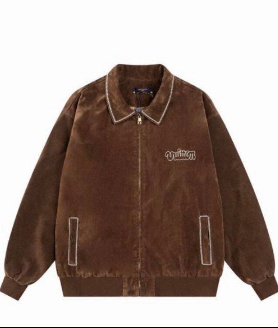 Louis Vuitton Jas Suede XL, Ophalen of Verzenden, Zo goed als nieuw, Maat 56/58 (XL), Zwart