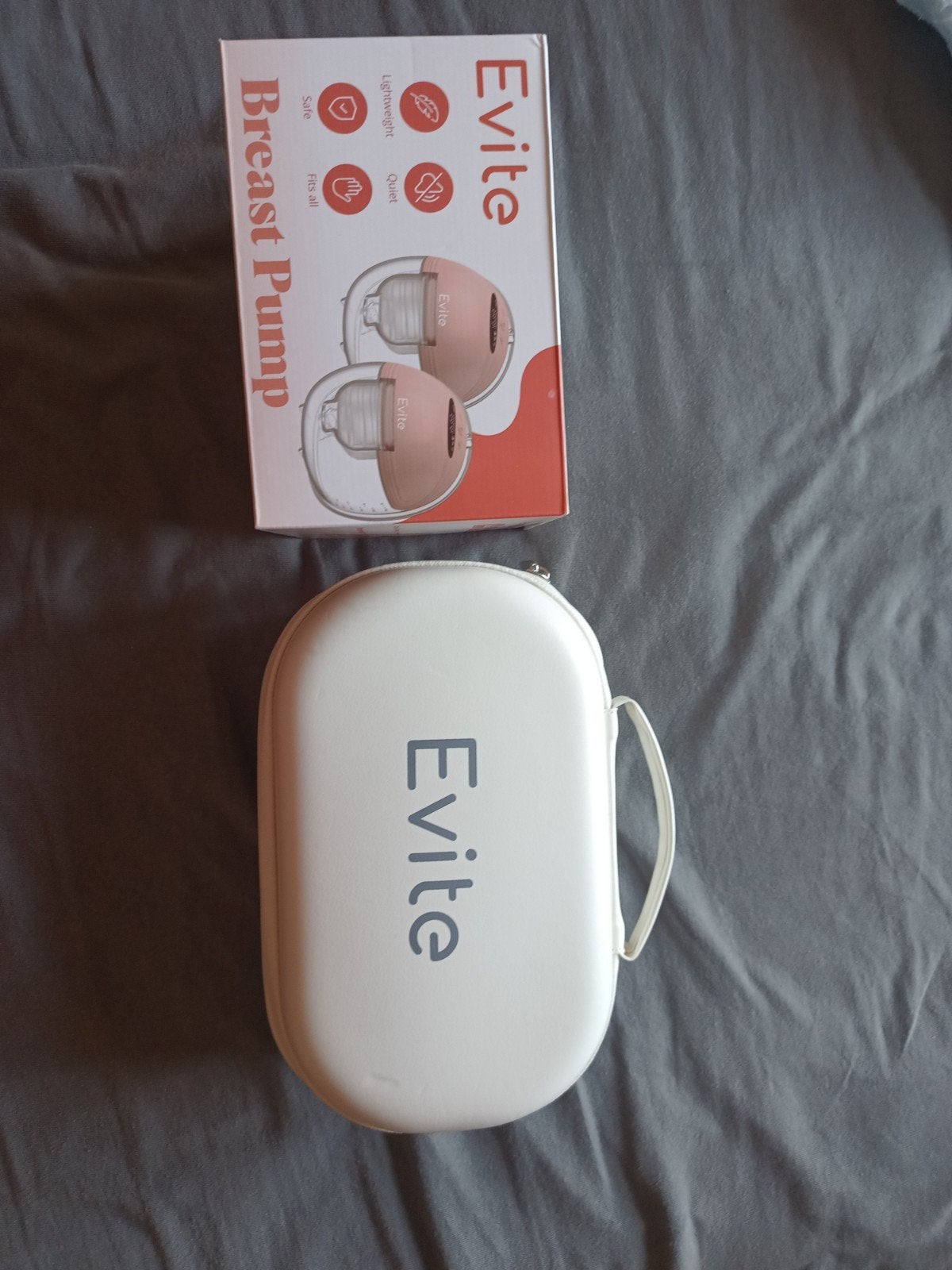 Evite borstkolf draadloos met opbergtas en accessoires