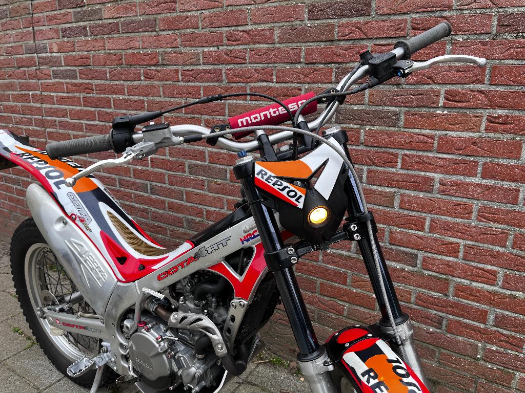 Montesa 250 Cota 4RT trial, Motoren, Ophalen, 1 cilinder, 11 kW of minder
