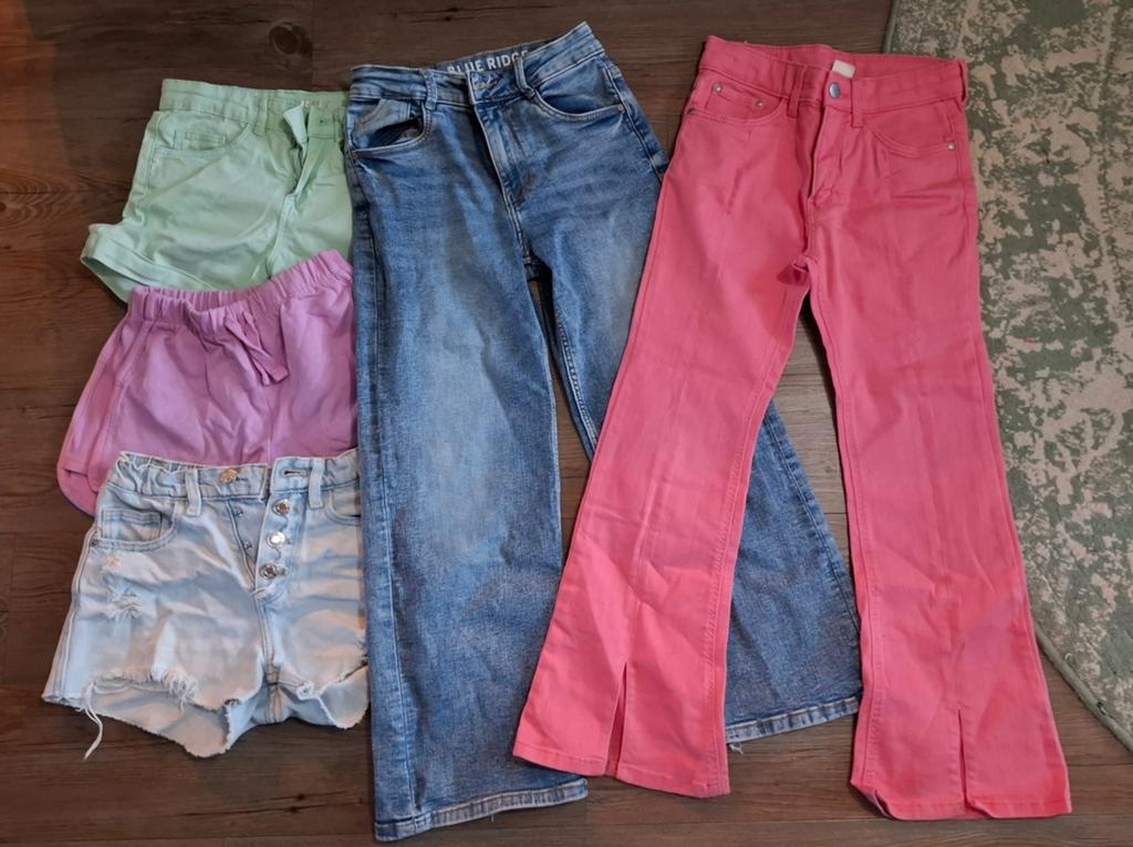 Kledingpakket of per stuk Meisje Maat 134 -Broeken en Shorts, Kinderen en Baby's, Kinderkleding | Maat 134, Ophalen of Verzenden