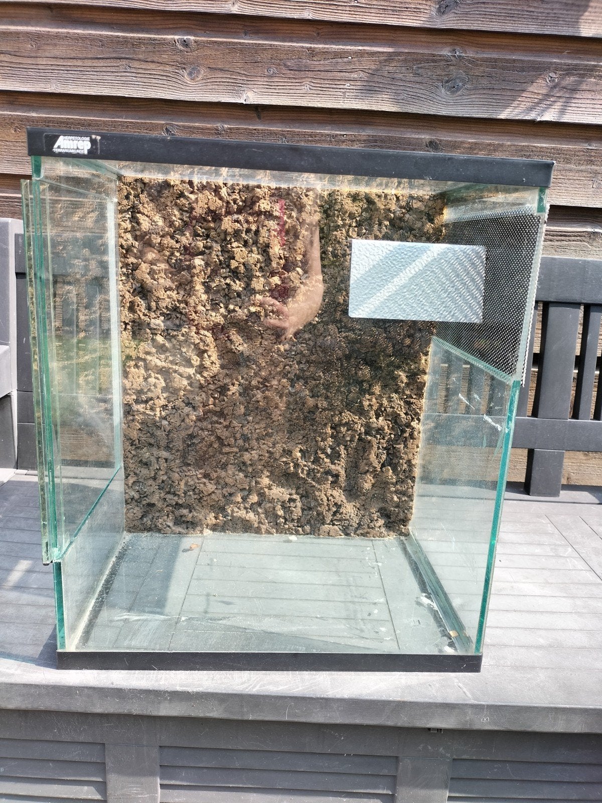 terrarium 40,5 cm breed, 30,5 cm diep, 47 cm hoog,, Ophalen, Gebruikt, Terrarium of Paludarium