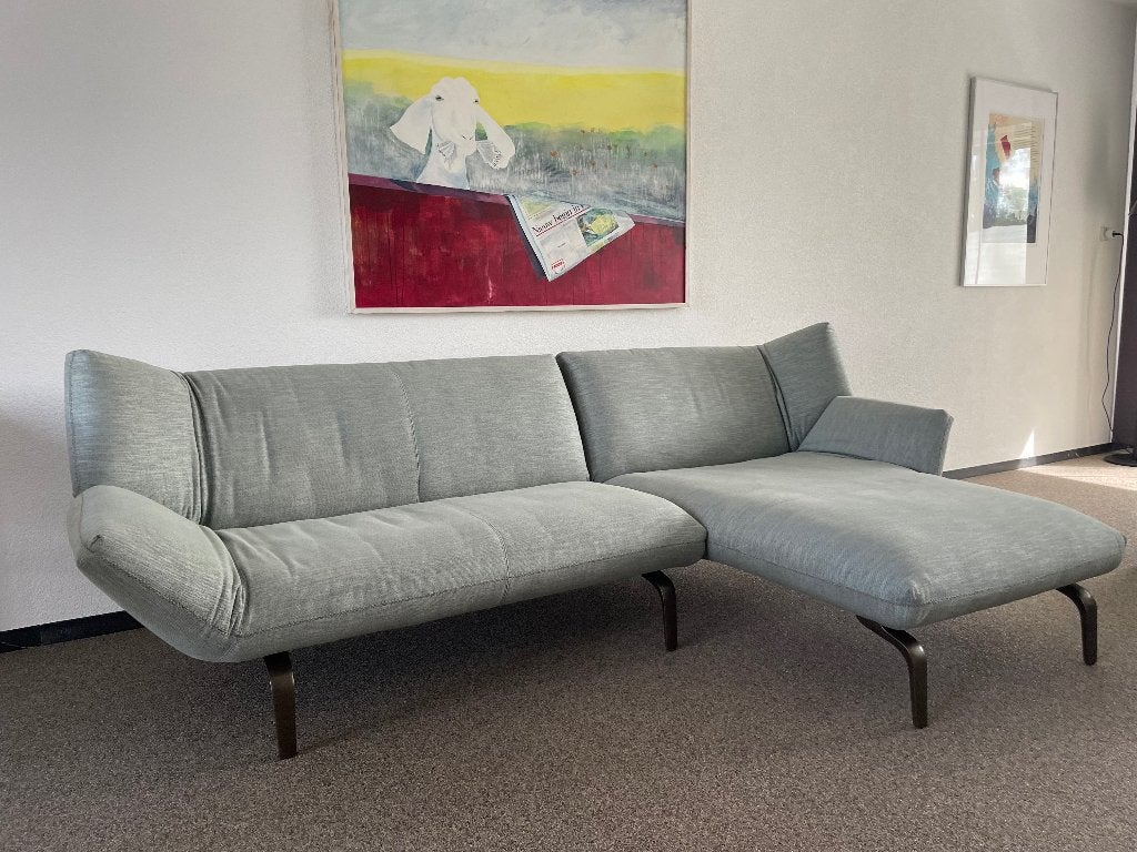 Leolux bank ‘Devon’ (2,5 zits + XL chaise longue), Huis en Inrichting, Ophalen, 250 tot 300 cm, Hoekbank, Zo goed als nieuw