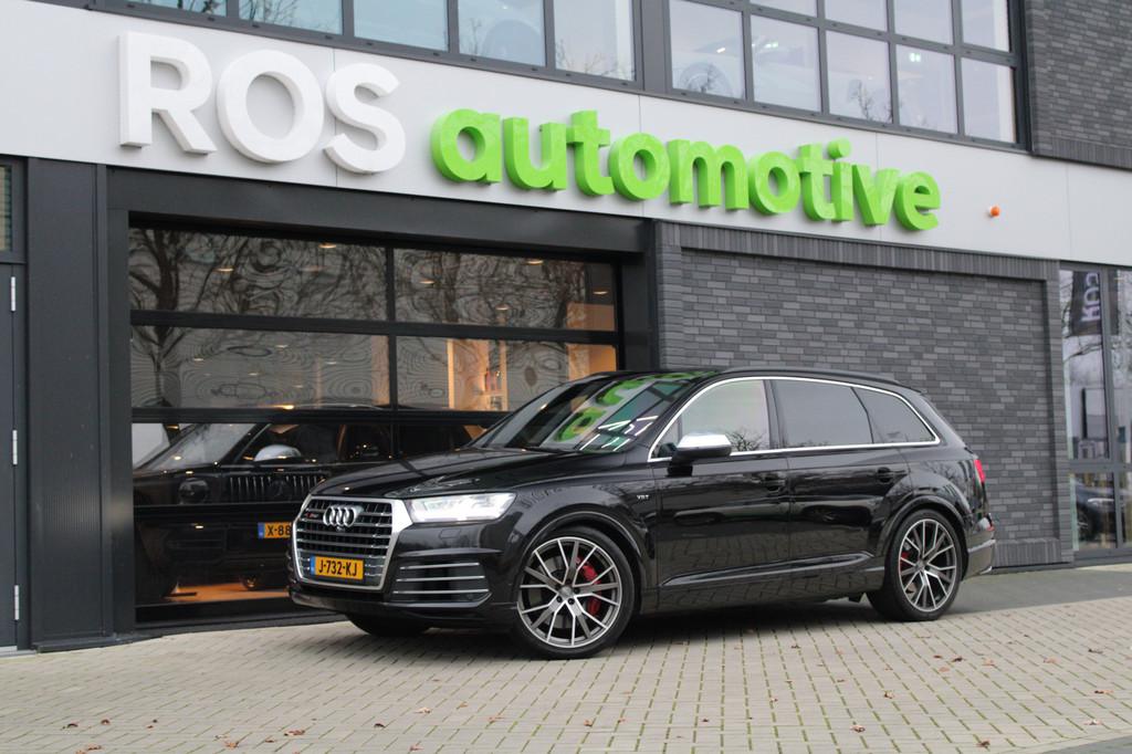 Audi SQ7 4.0 TDI SQ7 quattro Pro Line + | PANO | LUCHTVERING, Auto's, Audi, SQ7, 2245 kg, Zwart, Leder