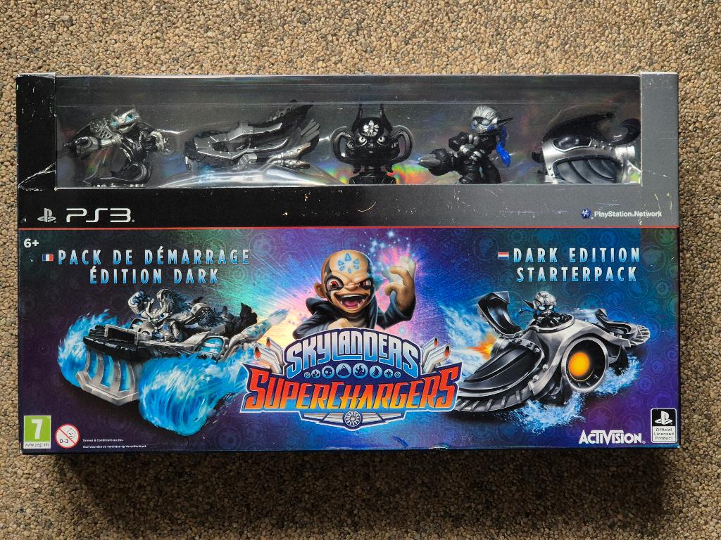 SKYLANDERS SUPERCHARGERS dark edition starter set, Avontuur en Actie, Gebruikt, 1 speler, Ophalen of Verzenden