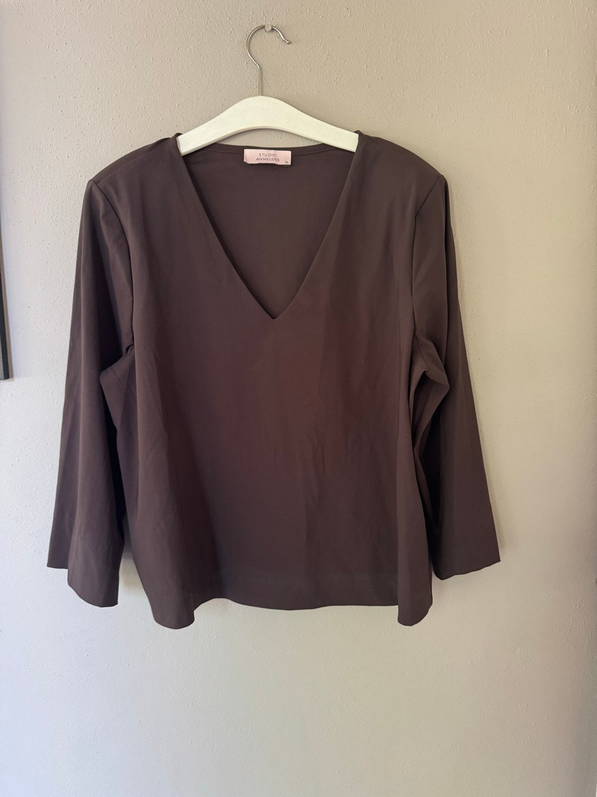 Studio Anneloes Cilou top XL Espresso nieuwstaat, Bruin, Maat 46/48 (XL) of groter, Ophalen of Verzenden, Zo goed als nieuw