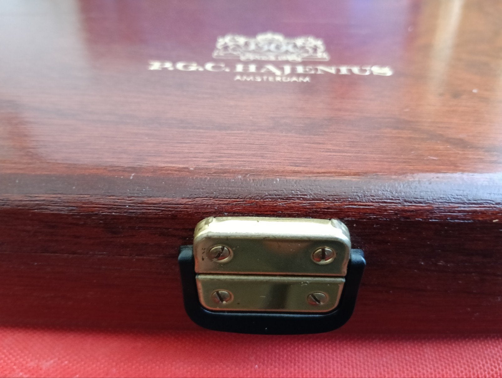 PGC HAJENIUS AMSTERDAM HUMIDOR SIGAAR BEWAAR PRESENTEER KIST, Verzamelen, Verzenden, Tabaksdoos of Verpakking