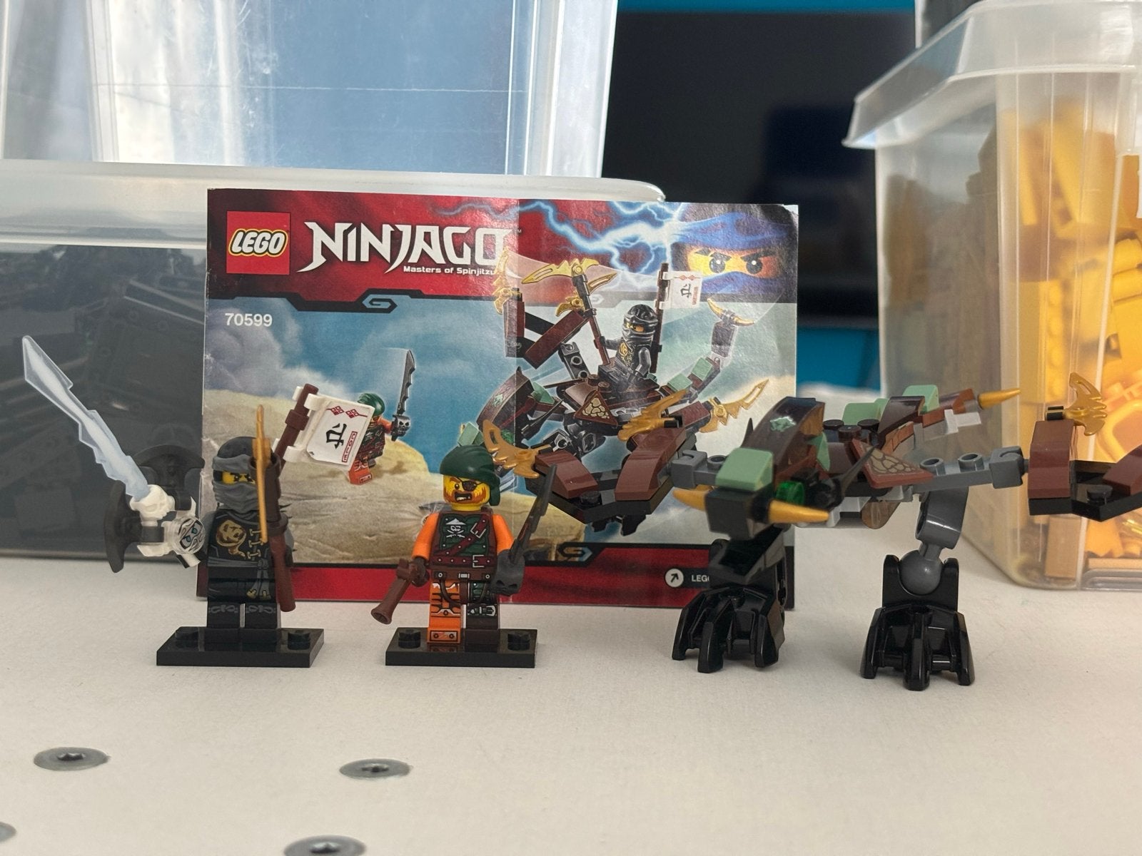 Lego Ninjago 70599 Cole's Draak - Complete set, Gebruikt, Lego, Ophalen of Verzenden, Compleet