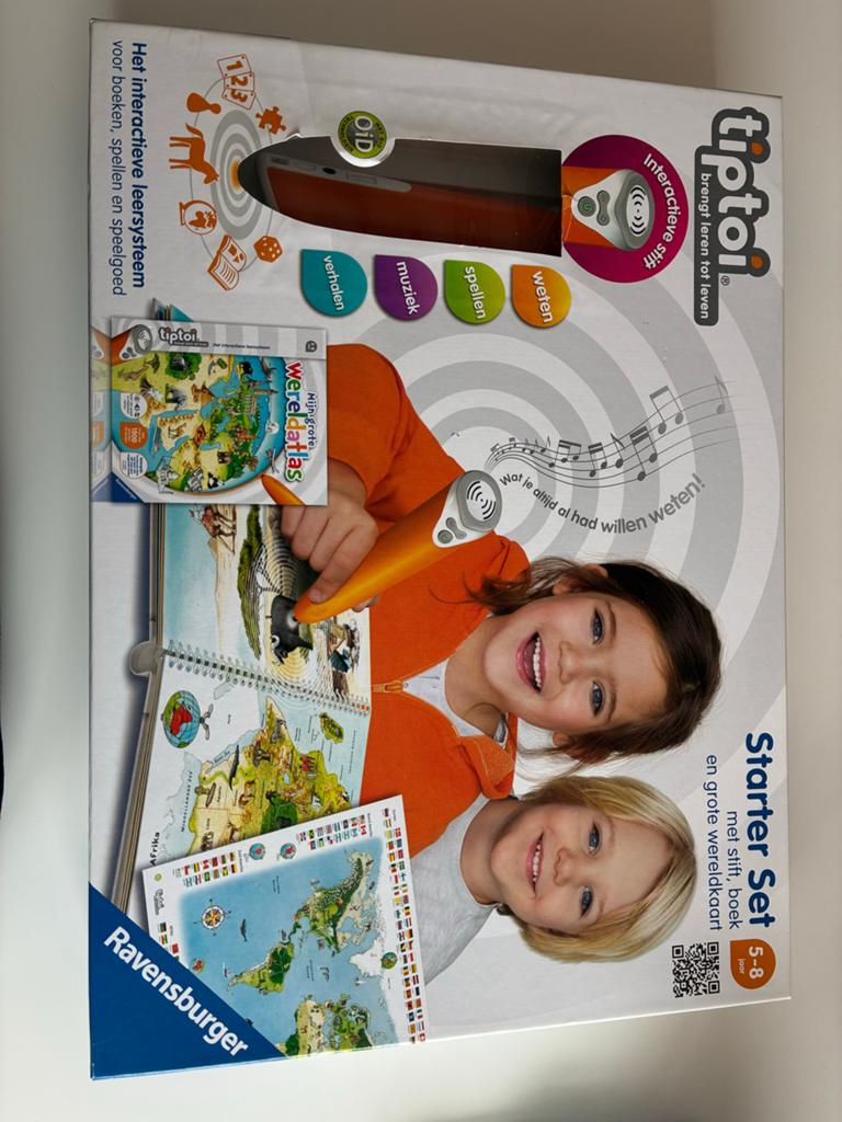 Ravensburger tiptoi Starter Set: Mijn grote Wereldatlas, Kinderen en Baby's, Speelgoed | Educatief en Creatief, Ophalen, Zo goed als nieuw