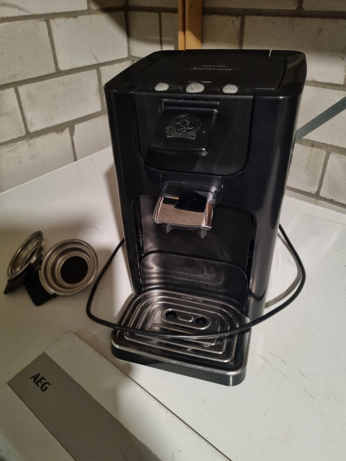 Philips Senseo HD 7860 Koffiezetapparaat Zwart, Witgoed en Apparatuur, Ophalen of Verzenden, Gebruikt, Koffiemachine, Koffiepads en cups
