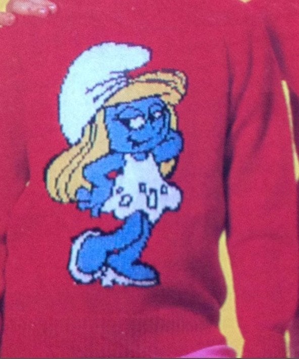 Smurfin trui breipatroon, Ophalen of Verzenden, Zo goed als nieuw, Breien, Patroon of Boek