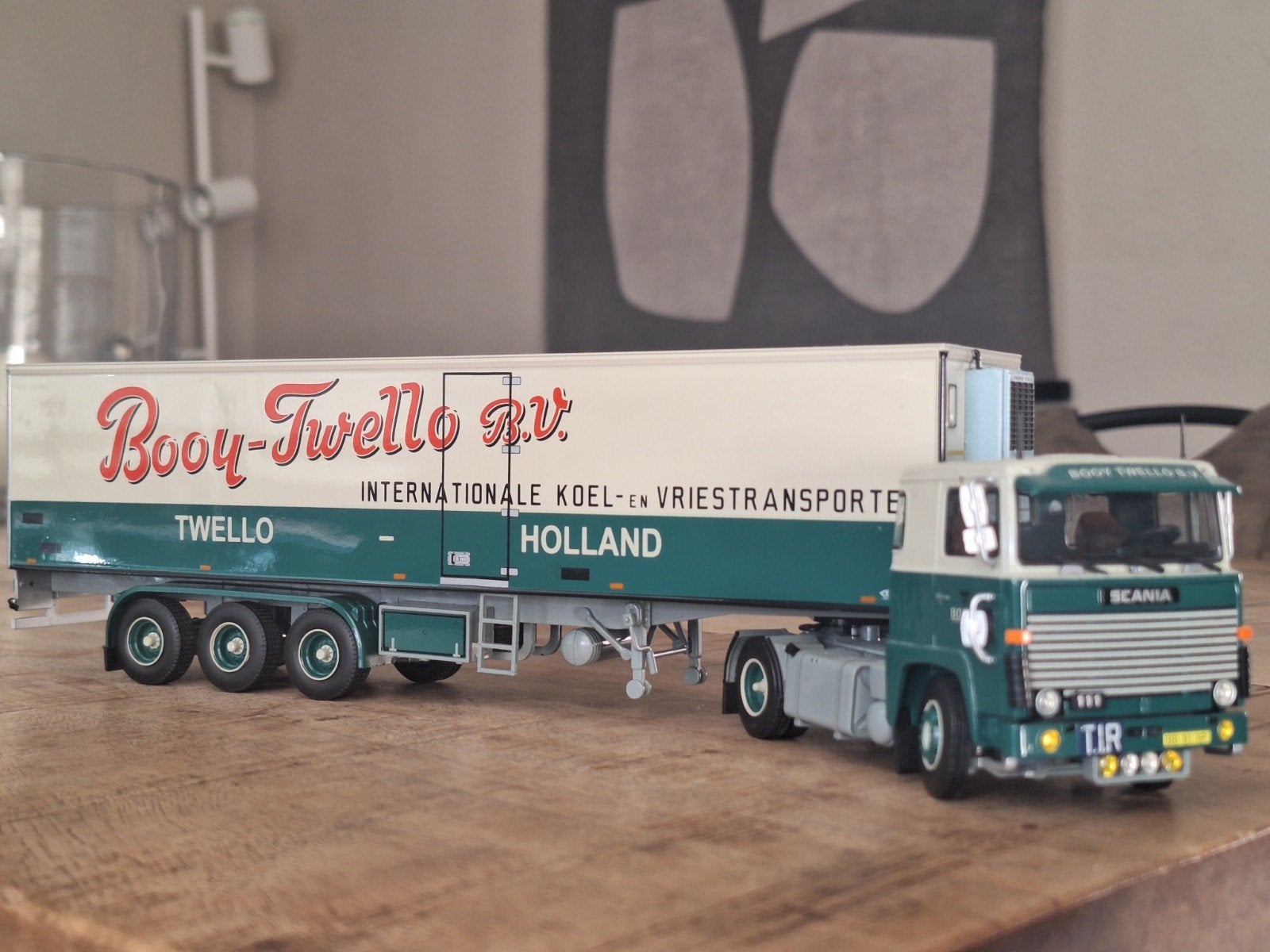 Tekno Scania 111 Booy, Hobby en Vrije tijd, Ophalen of Verzenden, Zo goed als nieuw, Bus of Vrachtwagen, Tekno