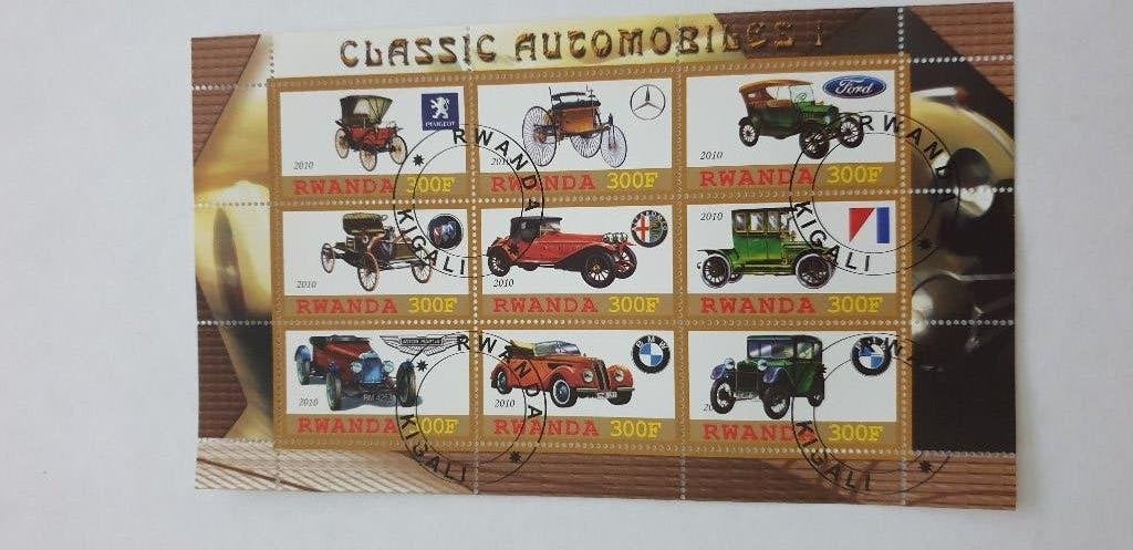 5158 rwanda classic automobiles vel 1, Verzenden, Overige landen