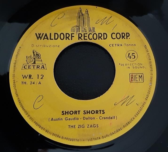 The Zig Zags – Short Shorts , Gebruikt, Verzenden, Voor 1960, 7 inch