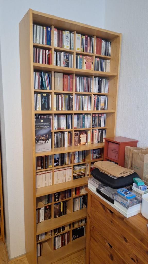 Houten CD/DVD-opbergmeubel, Ophalen, Gebruikt, 150 discs of meer, Cd's