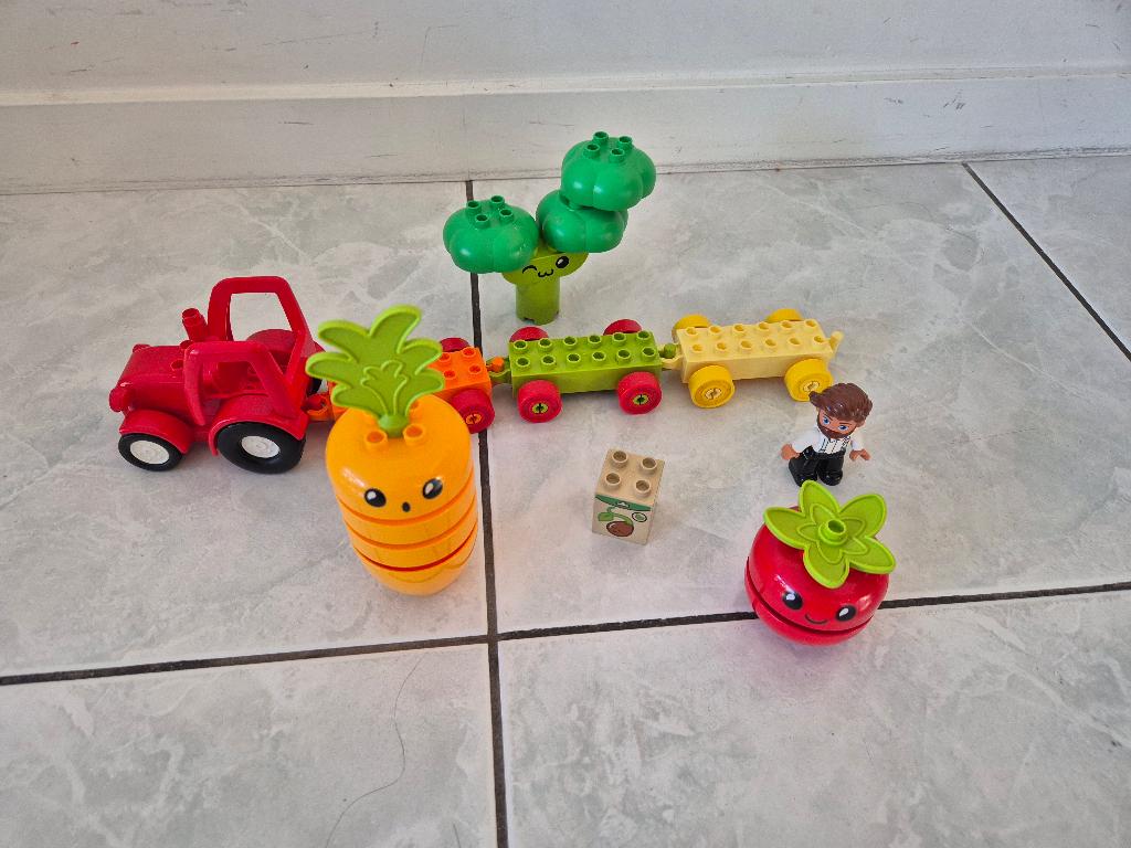 Lego Duplo Fruit en groenten trein, Ophalen of Verzenden, Gebruikt, Compleet, Duplo