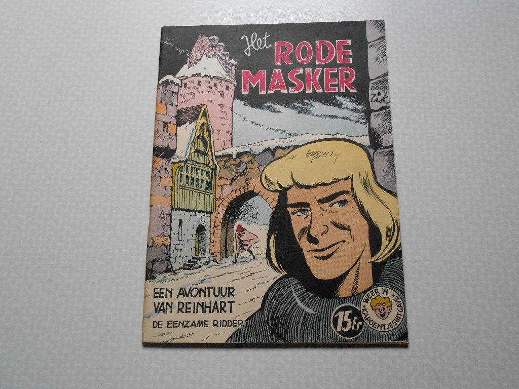 ridder reinhart 5 Het rode masker 1960 1 st druk., Eén stripboek, Rik Clément, Ophalen of Verzenden, Zo goed als nieuw