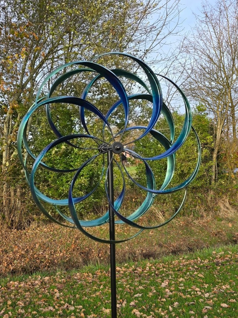 WINDMOLEN /FLOWER / windspinner / 215 cm hoog, Tuin en Terras, Nieuw, Info@huisentuindecoratiemarie.nl, Huis en tuin decoratie marie