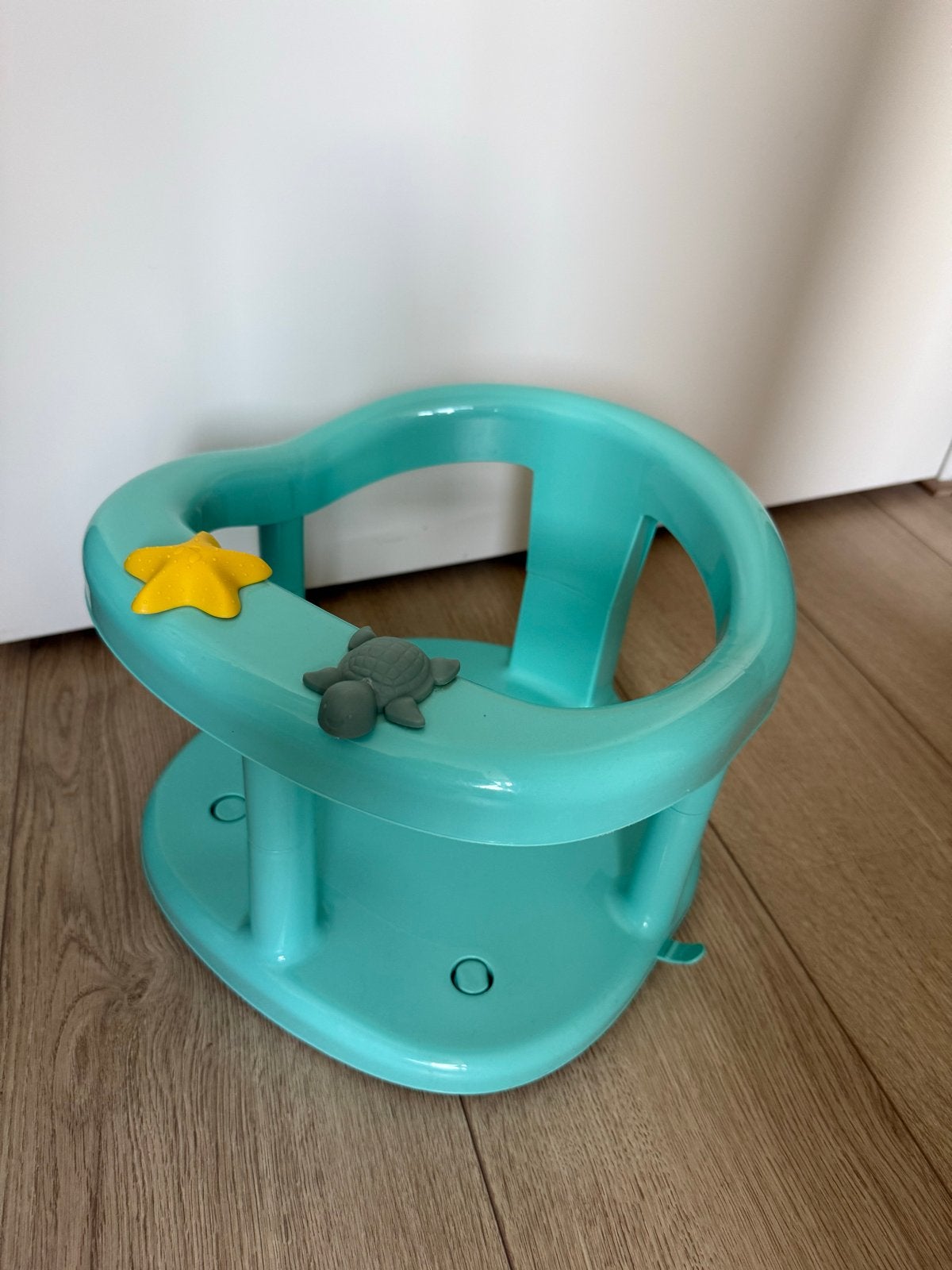 Baby badzitje met zuignappen - Aqua, Overige merken, Gebruikt, Ophalen of Verzenden, Badzitje of Badring