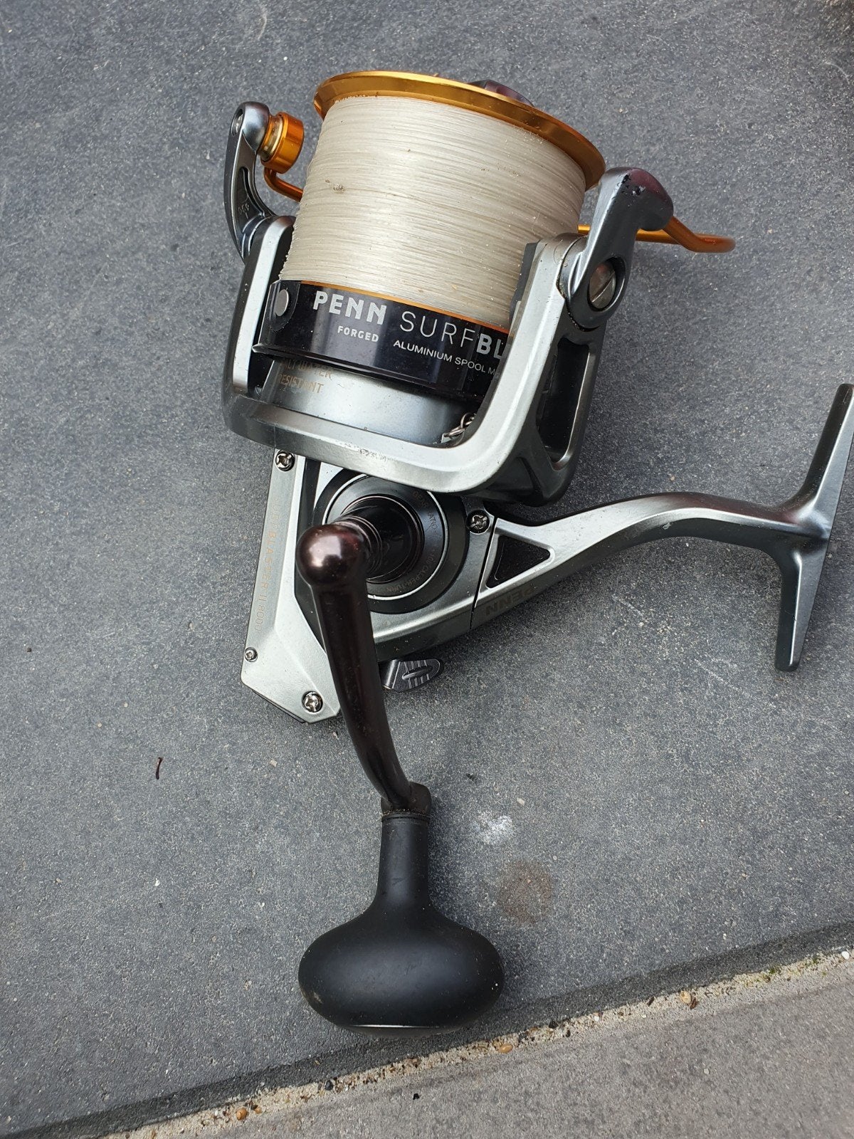Penn Surfblaster 7000 werpmolen, Ophalen, Gebruikt, Molen