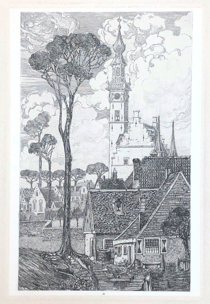 Mooie kunst v/h Grafiekkabinet Jacobus Gerardus Veldheer, Antiek en Kunst, Verzenden