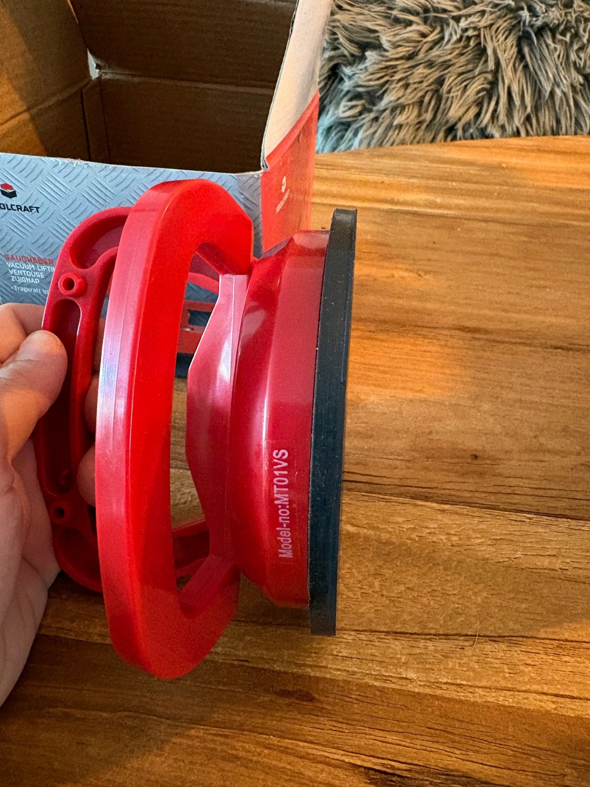 Toolcraft vacuüm lifting tool / zuignap - 40 kg draagkracht, Ophalen, Gebruikt, Overige typen, Overige merken