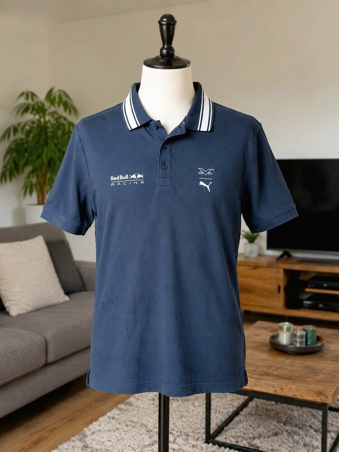 Polo shirt Red Bull Racing Max Verstappen F1 / Formule 1 - L, Maat 52/54 (L), Blauw, Max Verstappen, Ophalen of Verzenden