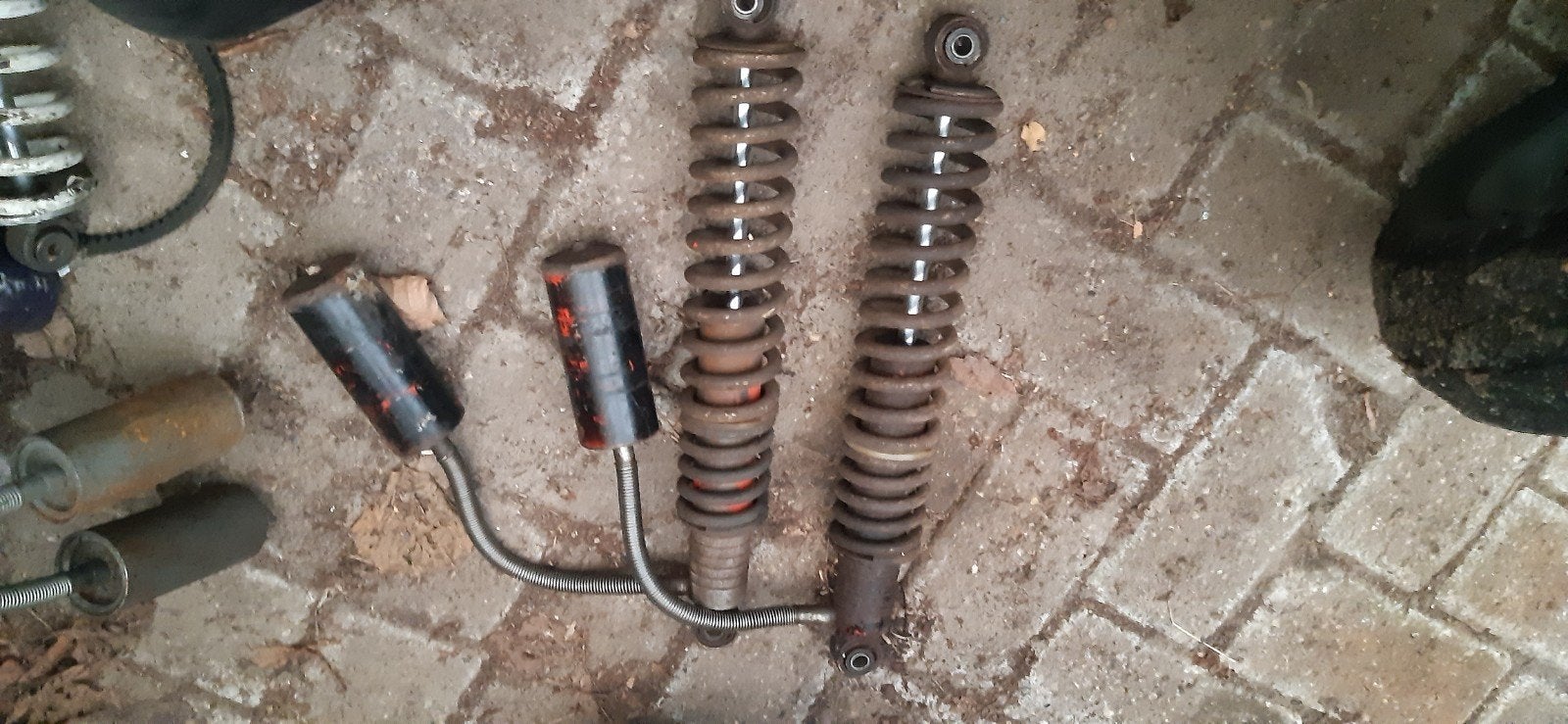 set gebruikte Koni twinshock schokbrekers XT500 met gaspotte, Ophalen of Verzenden, Gebruikt