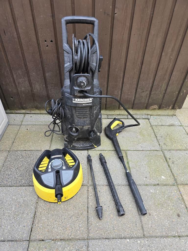 Karcher K5 hogedrukreiniger met extra borstel, Ophalen of Verzenden, Gebruikt, Elektrisch, Karcher
