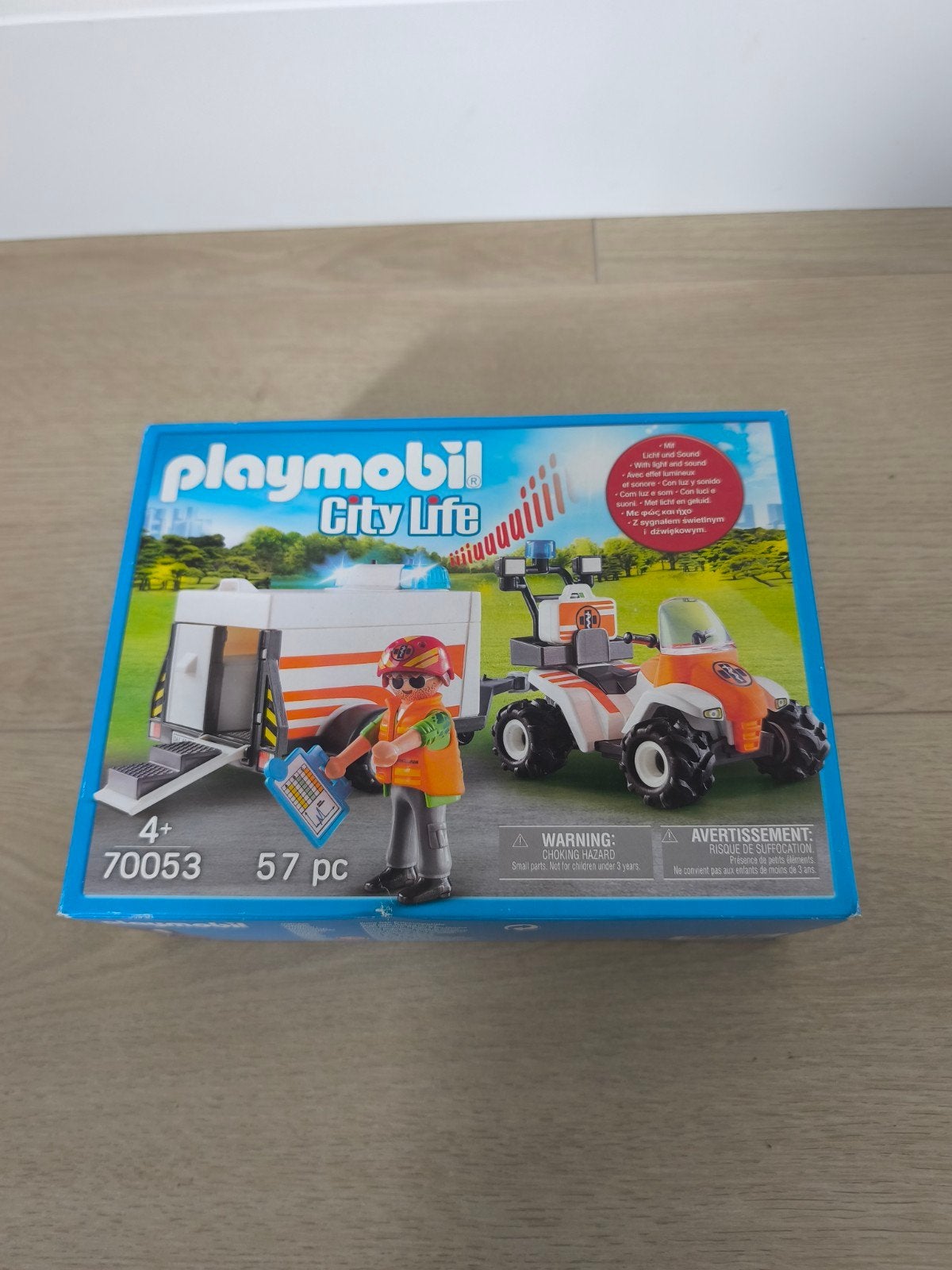 Playmobil City Life Eerste hulp quad met trailer 70053, Kinderen en Baby's, Speelgoed | Playmobil, Ophalen, Nieuw
