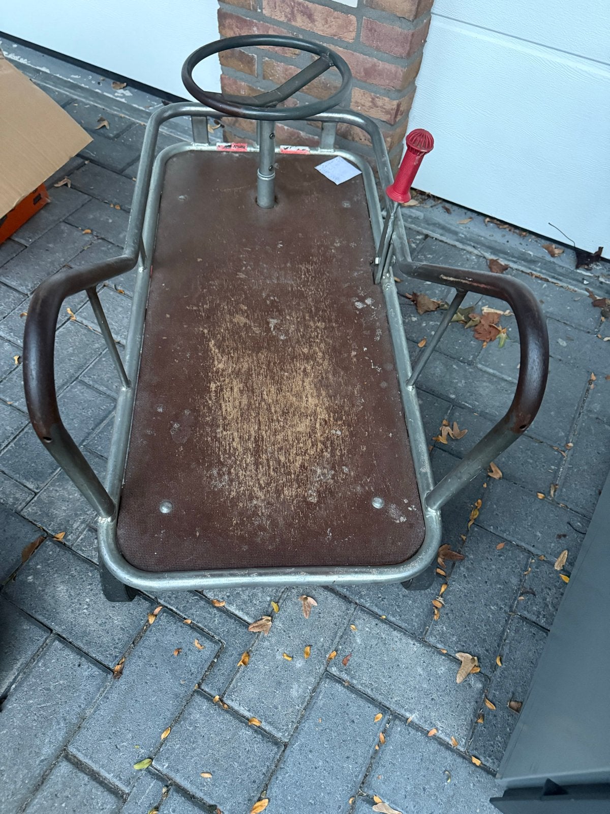 Duwkar/trekkar/schoolkar/bolderkar, Ophalen of Verzenden, Gebruikt, Loopvoertuig