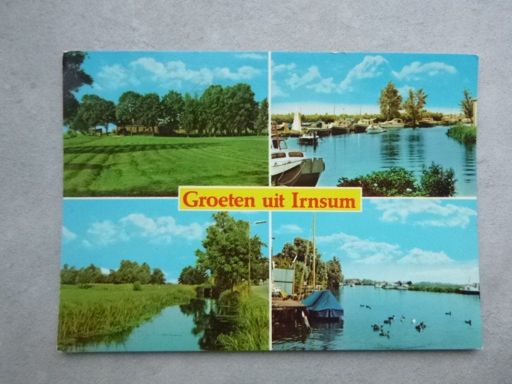 Irnsum, groeten uit/boten, Verzenden, 1980 tot heden, Gelopen, Noord-Brabant